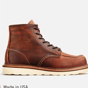 CLASSIC MOC MEN'S 6-INCH BOOT IN COPPER ROUGH LEATHER. MENS 9W, WOMENS 11W